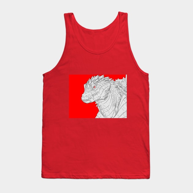 Godzilla Tank Top by Martian-Bean